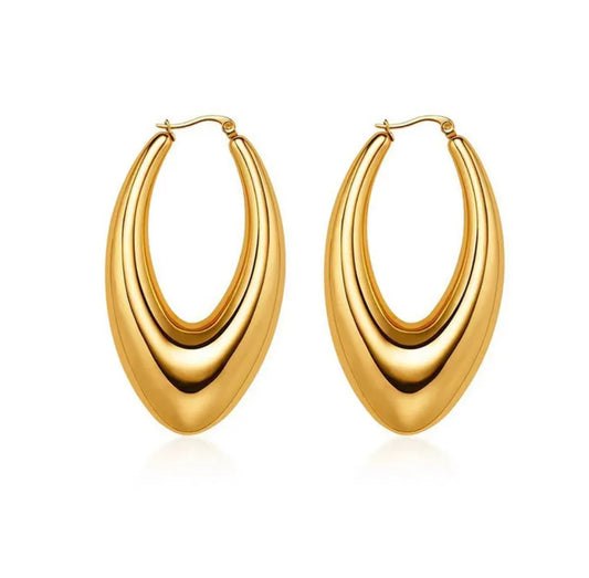 Pointed Oval Gold